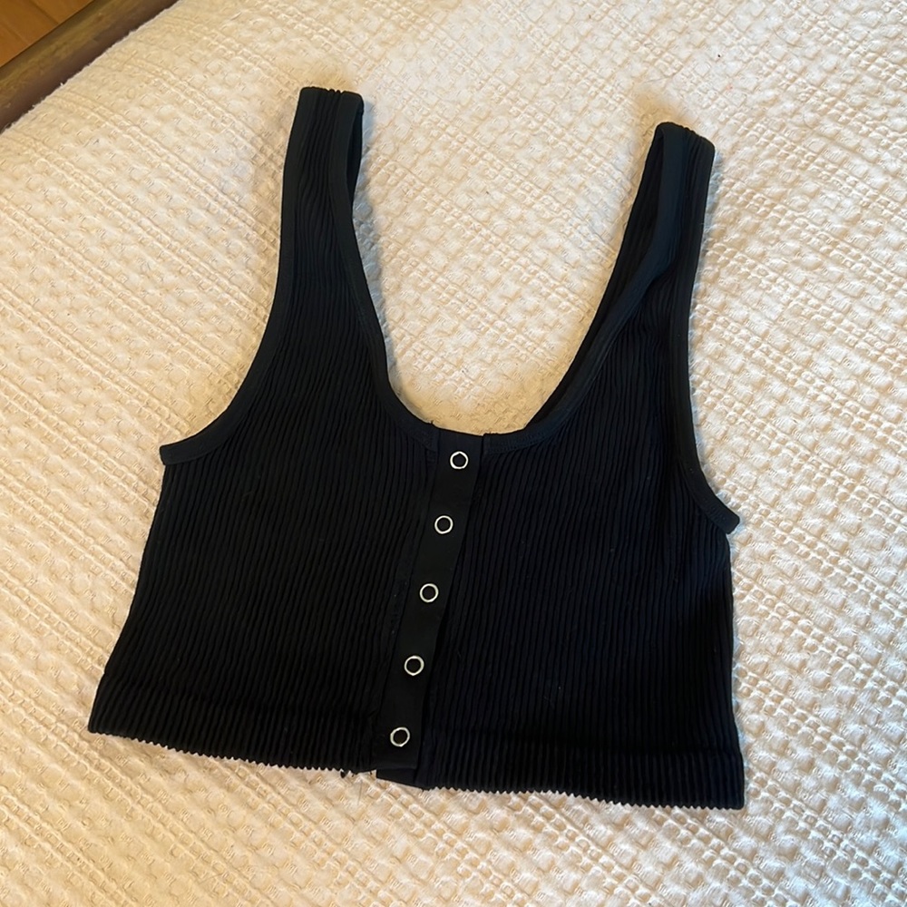 Aerie button up bralette crop